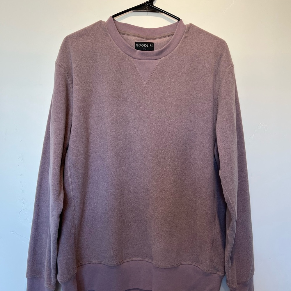 Goodlife fleece crewneck sweater.